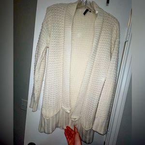 Cream chunky knit cardigan